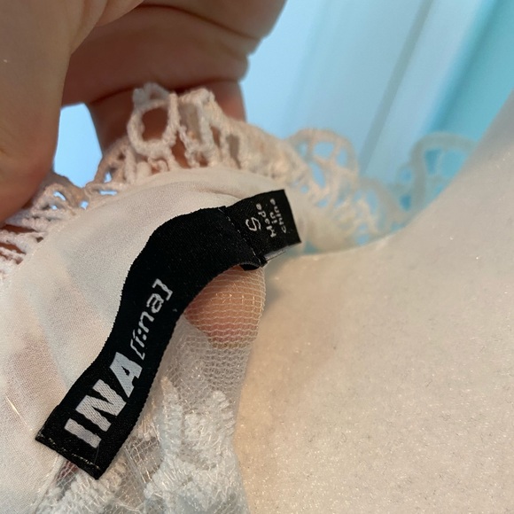 INA White Lacy Top Brand New - Picture 6 of 6